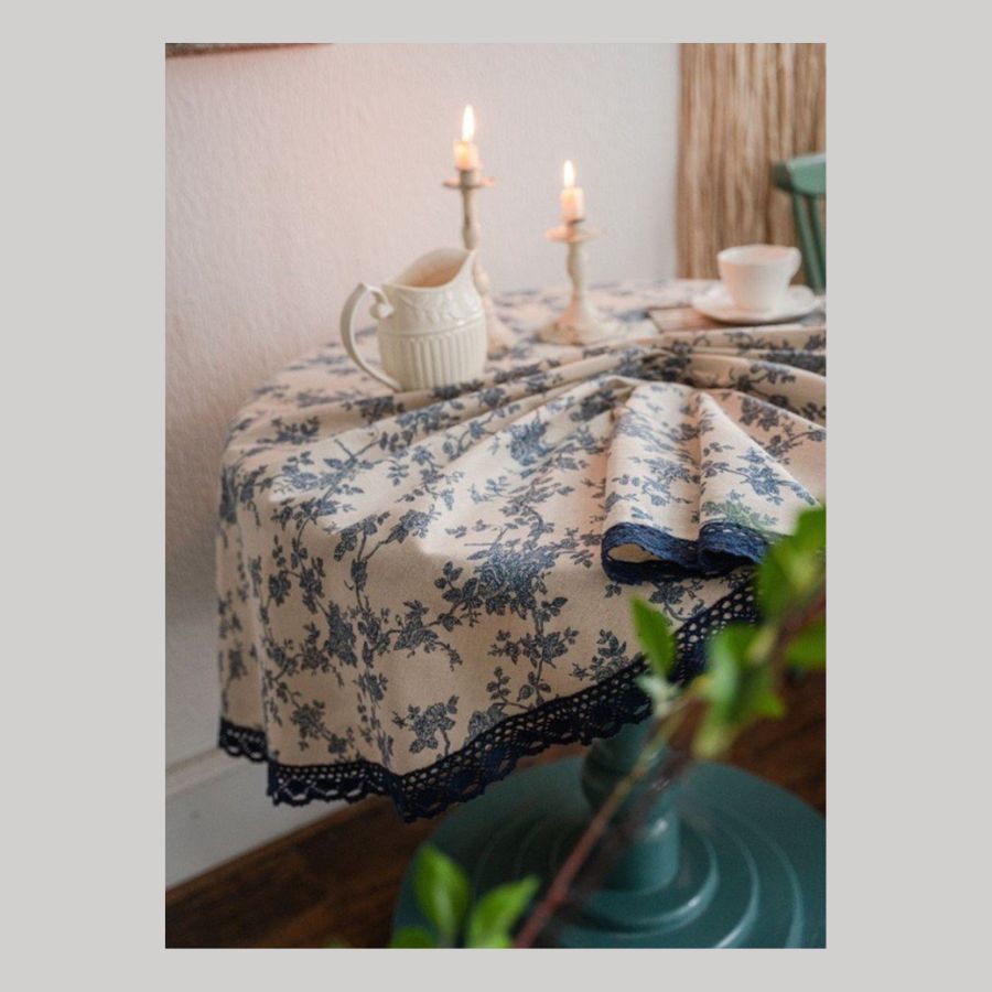 Khăn Trải Bàn Hoa Vintage Trang Trí, Decor Nhà- Maccy Home Decor 10
