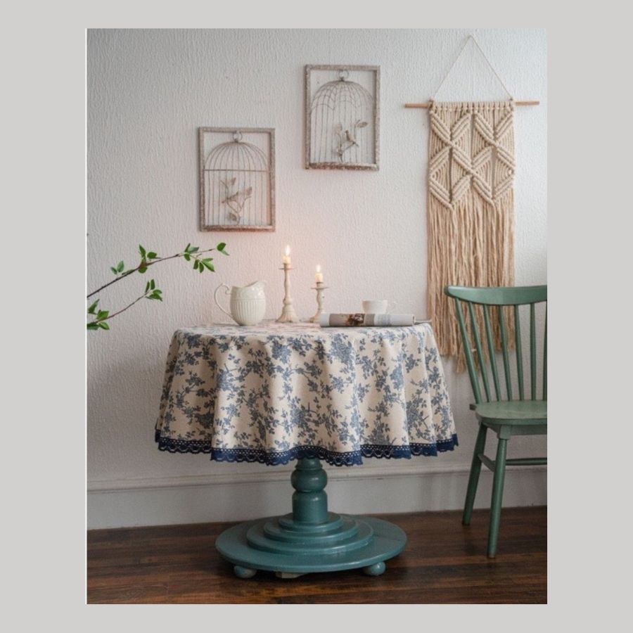 Khăn Trải Bàn Hoa Vintage Trang Trí, Decor Nhà- Maccy Home Decor 12