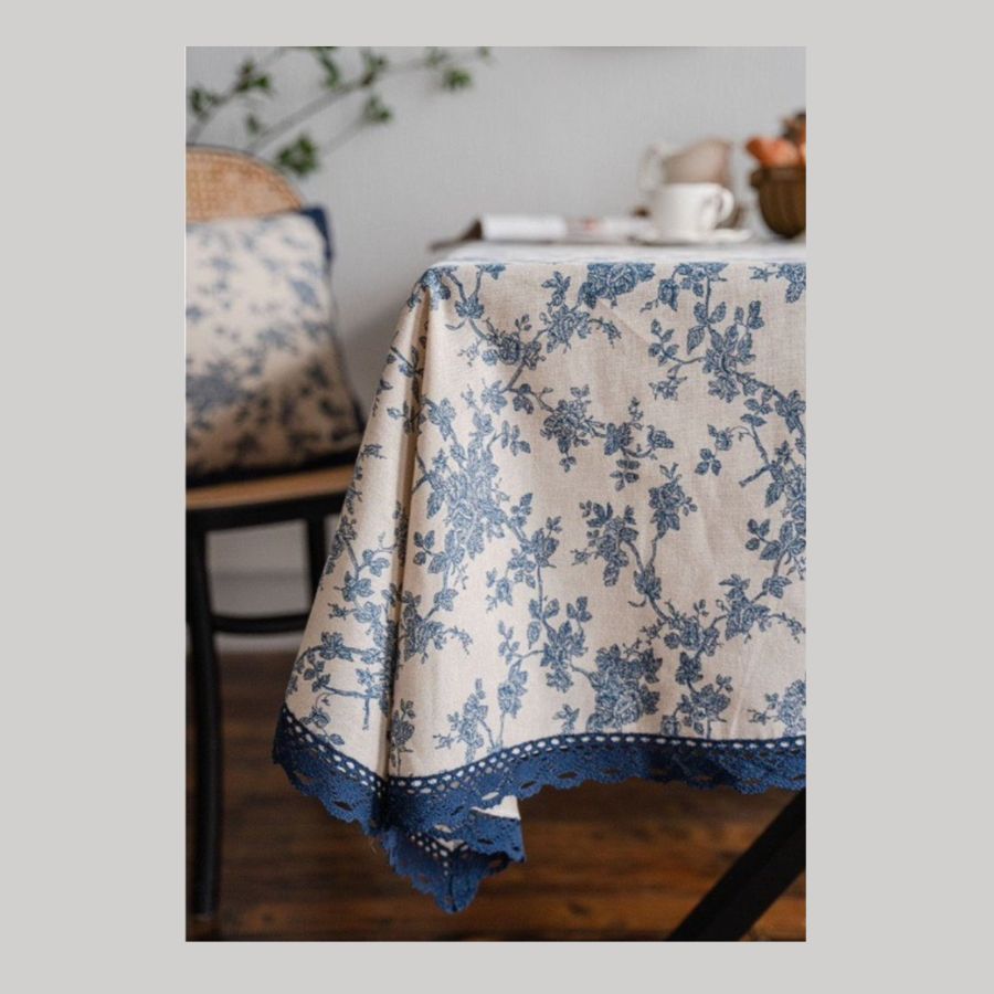 Khăn Trải Bàn Hoa Vintage Trang Trí, Decor Nhà- Maccy Home Decor 13