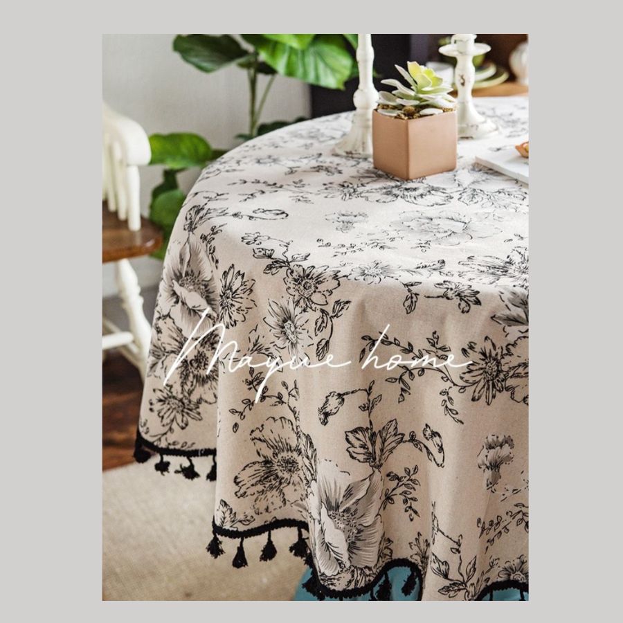 Khăn Trải Bàn Hoa Vintage Trang Trí, Decor Nhà- Maccy Home Decor 4