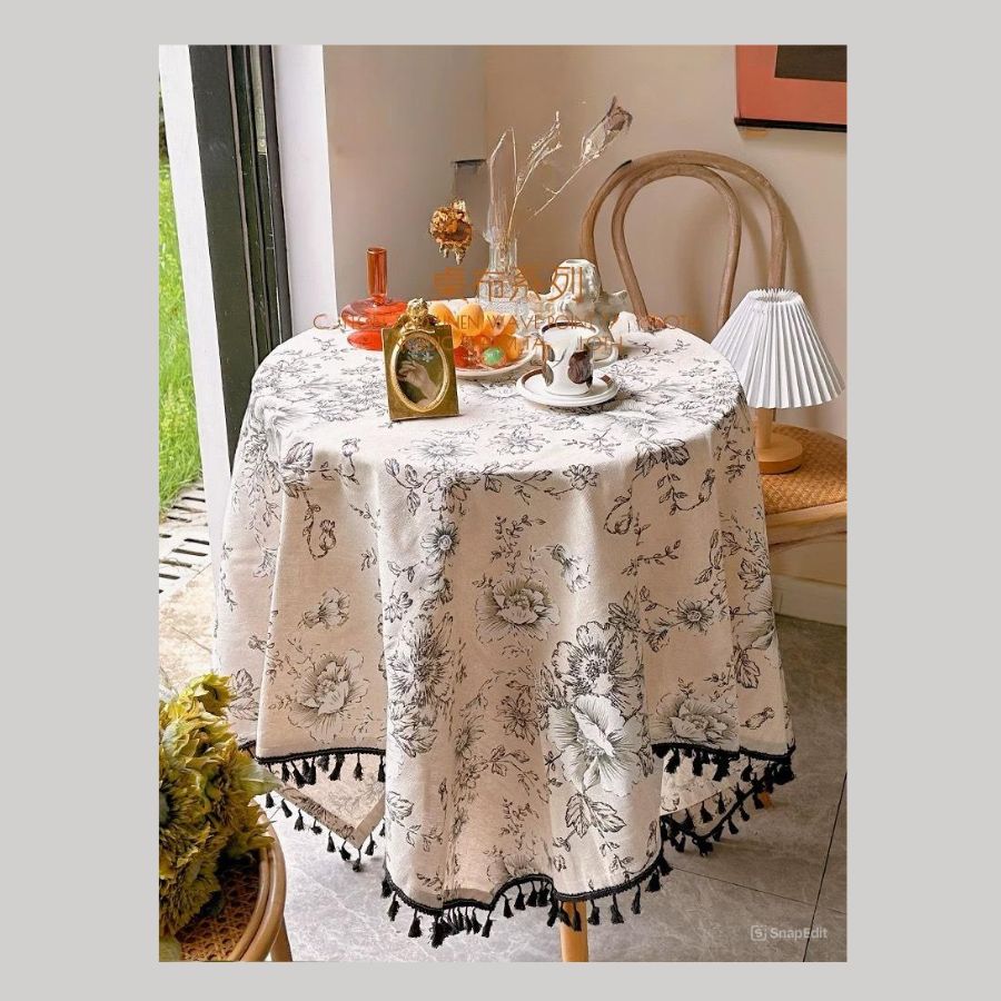 Khăn Trải Bàn Hoa Vintage Trang Trí, Decor Nhà- Maccy Home Decor 5