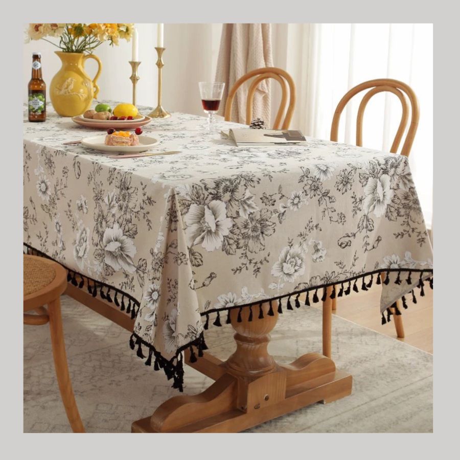 Khăn Trải Bàn Hoa Vintage Trang Trí, Decor Nhà- Maccy Home Decor 6