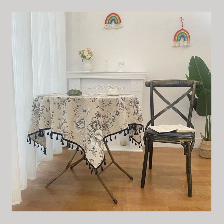 Khăn Trải Bàn Hoa Vintage Trang Trí, Decor Nhà- Maccy Home Decor 8