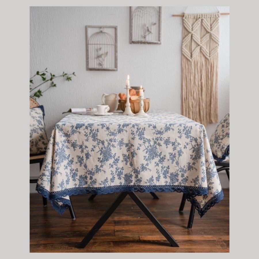 Khăn Trải Bàn Hoa Vintage Trang Trí, Decor Nhà- Maccy Home Decor 9