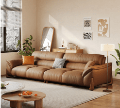 Sofa Da Cao Cấp Nhập Khẩu Phong Cách Ý