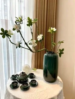 Bình Xanh Trụ Ống