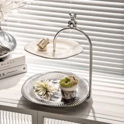 Khay đựng bánh kẹo, hoa quả cao cấp hình gấu