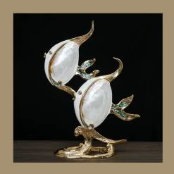 Tượng Cá Luxury Trang Trí, Decor Phòng Khách Phong Cách Hiện Đại -Maccy Home Decor