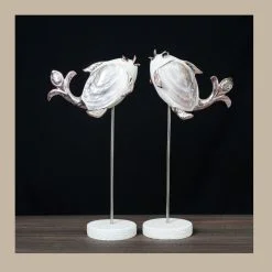 Đôi Cá Uyên Ương Luxury Trang Trí Decor Phòng Khách Phong Cách Hiện Đại -Maccy Home Decor