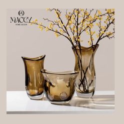 Lọ Hoa Thủy Tinh Cao Cấp Trang Trí, Decor Nhà - Maccy Home Decor