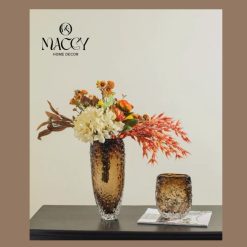 Lọ Hoa Thủy Tinh Cao Cấp Trang Trí, Decor Nhà - Maccy Home Decor