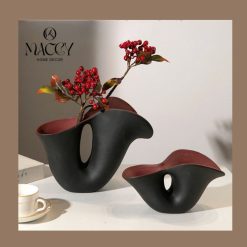 Bình Gốm Cao Cấp Trừu Tượng Trang Trí Decor Nhà - Maccy Home Decor