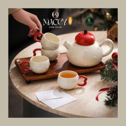 Bộ Ấm Trà Gốm Sứ Cao Cấp - Maccy Home Decor