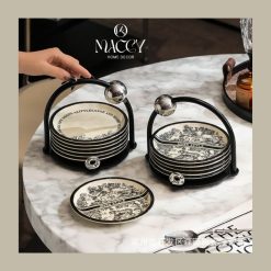 Bộ Đĩa Cao Cấp Phong Cách Retro - Maccy Home Decor