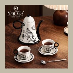 Set Tách Trà Cao Cấp Phong Cách Retro - Maccy Home Decor