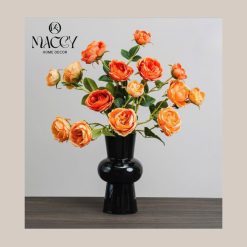 Lọ Thủy Tinh Đen  Trang Trí, Decor Nhà  - Maccy Home Decor