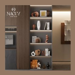 Trang Trí Tủ Phòng Khách Phong Cách Bắc Âu - Maccy Home Decor