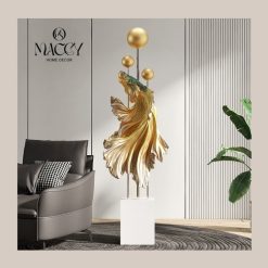 Tượng Cá Cao Cấp Trang Trí Decor Nhà - Maccy Home Decor