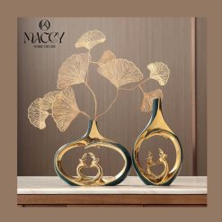 Tượng Bình Hoa Hươu Tài Lộc Trang Trí, Decor Nhà - Maccy Home Decor