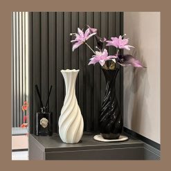 Lọ Hoa Gốm Xoắn  Trang Trí, Decor Nhà  - Maccy Home Decor