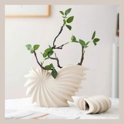 Bình gốm vỏ sò- Maccy Home Decor
