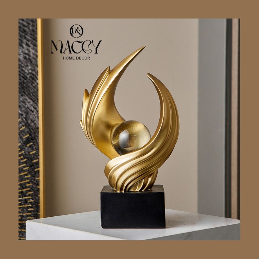 Đồ trang trí để bàn nghệ thuật trừu tượng 01 - Maccy Home Decor