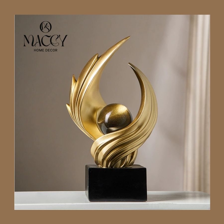 Đồ trang trí để bàn nghệ thuật trừu tượng 02 - Maccy Home Decor