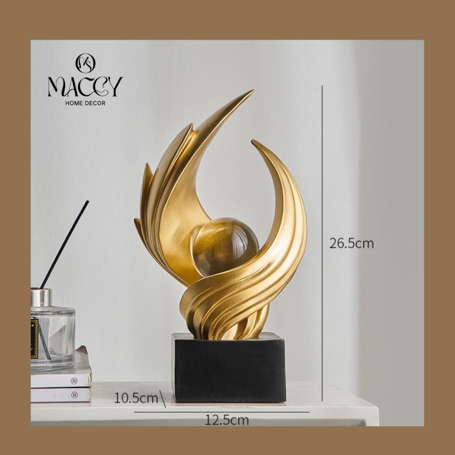 Đồ trang trí để bàn nghệ thuật trừu tượng 04 - Maccy Home Decor