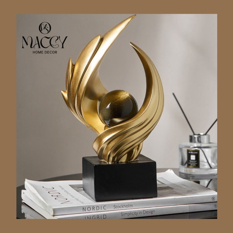 Đồ trang trí để bàn nghệ thuật trừu tượng 06 - Maccy Home Decor