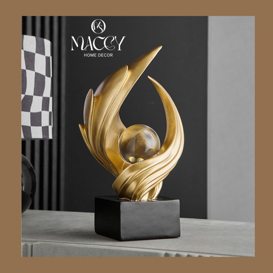 Đồ trang trí để bàn nghệ thuật trừu tượng 07 - Maccy Home Decor