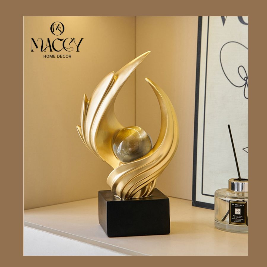 Đồ trang trí để bàn nghệ thuật trừu tượng 08 - Maccy Home Decor