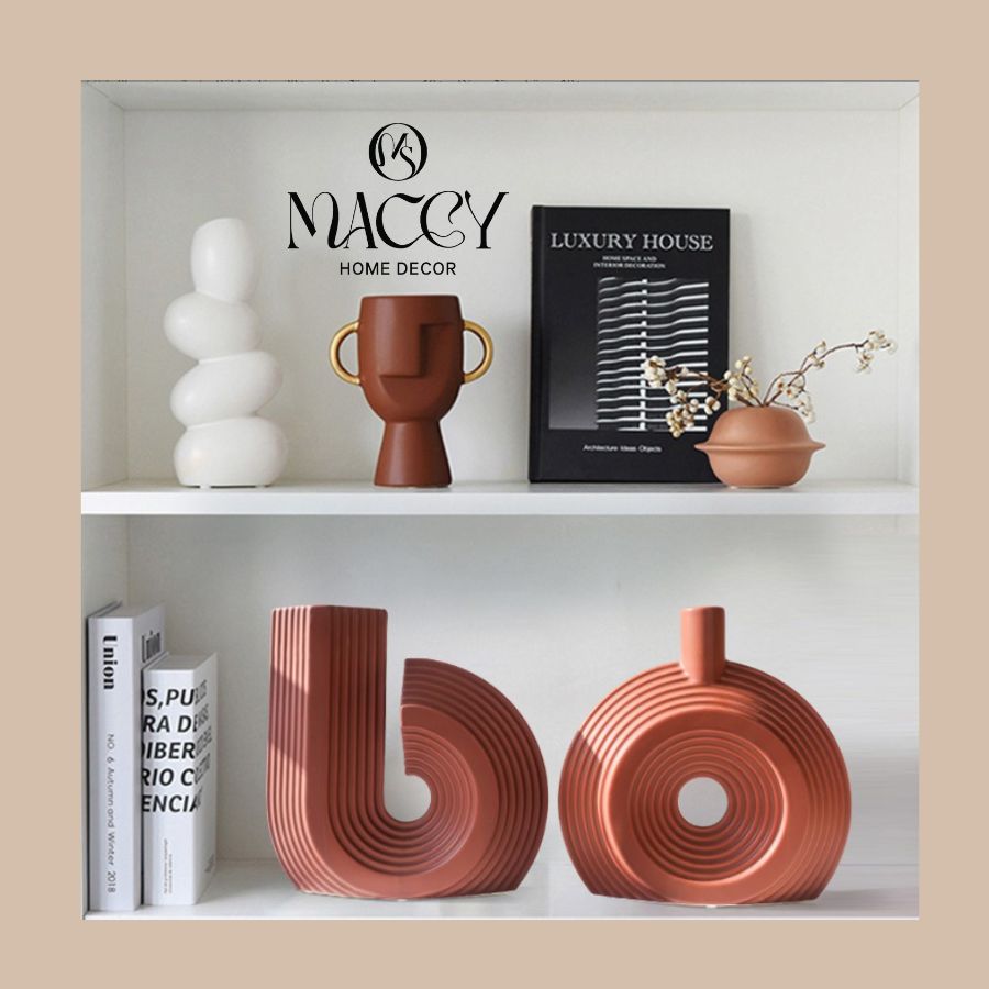 Bình Gốm Đường Cong Mềm 02 – Soft Arc Vase