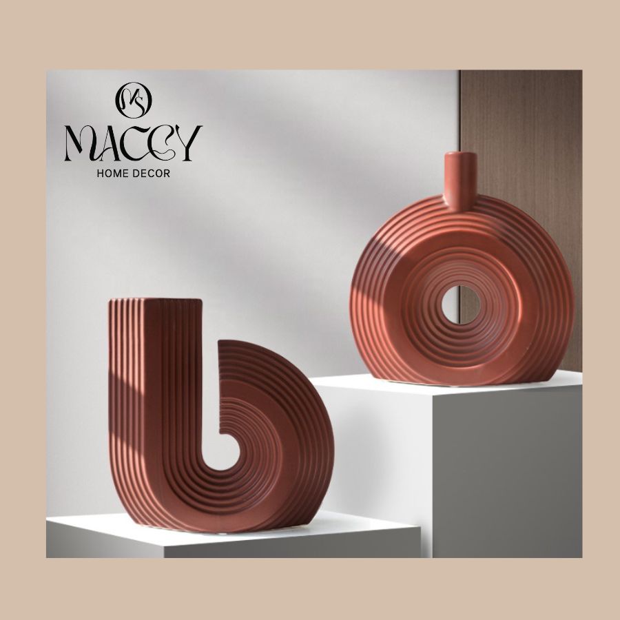 Bình Gốm Đường Cong Mềm 03 – Soft Arc Vase