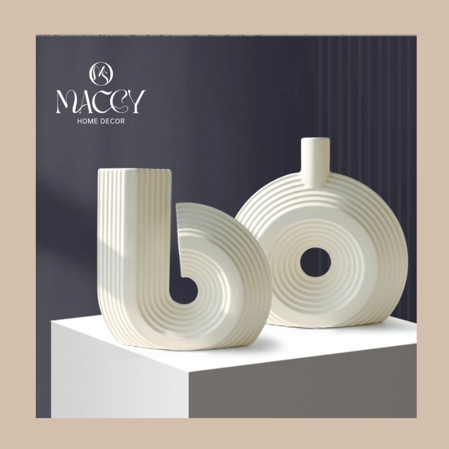 Bình Gốm Đường Cong Mềm 05 – Soft Arc Vase