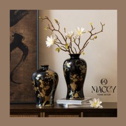 Golden Noir Vase