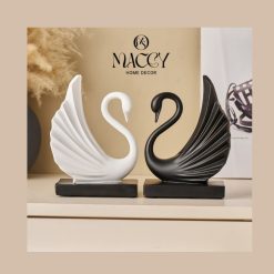 Tượng Thiên Nga Cánh Kép Trang Trí Decor Nhà - Maccy Home Decor